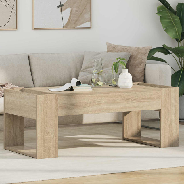 Vidaxl salontafel sonoma eiken 110 x 50 x 41 cm bewerkt hout