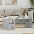 Vidaxl salontafel beton grijs 90 x 45 x 35 cm bewerkt hout