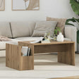 Vidaxl salontafel artisan eiken 90 x 45 x 35 cm bewerkt hout