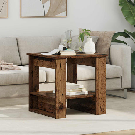 Vidaxl salontafel oudhout 51 x 50 x 50 cm bewerkt hout