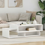 Vidaxl salontafel wit 105 x 50 x 32,5 cm bewerkt hout