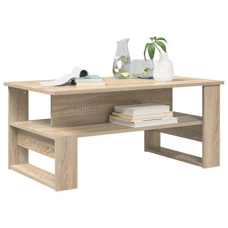 Vidaxl salontafel sonoma eiken 90 x 50 x 40 cm bewerkt hout