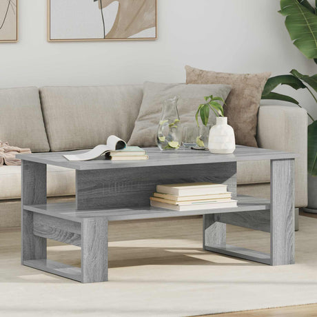 Vidaxl salontafel grijs sonoma 90 x 50 x 40 cm bewerkt hout