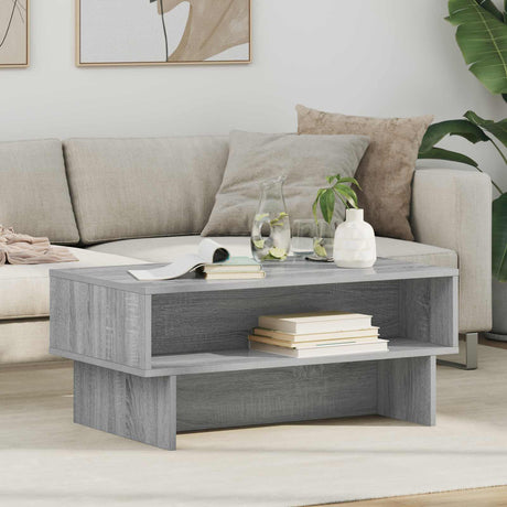 Vidaxl salontafel grijs sonoma 80 x 46 x 35 cm bewerkt hout