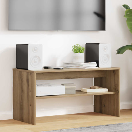 Vidaxl tv-kast 80 x 35 x 40 cm artisan eiken bewerkt hout
