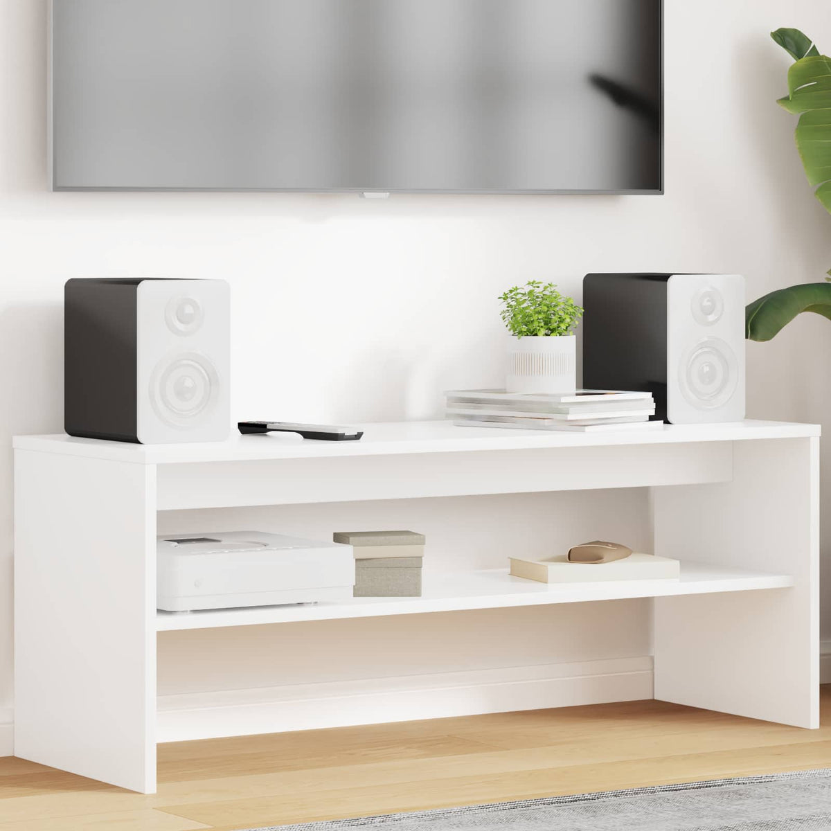Vidaxl tv-kast 100 x 35 x 40 cm wit bewerkt hout