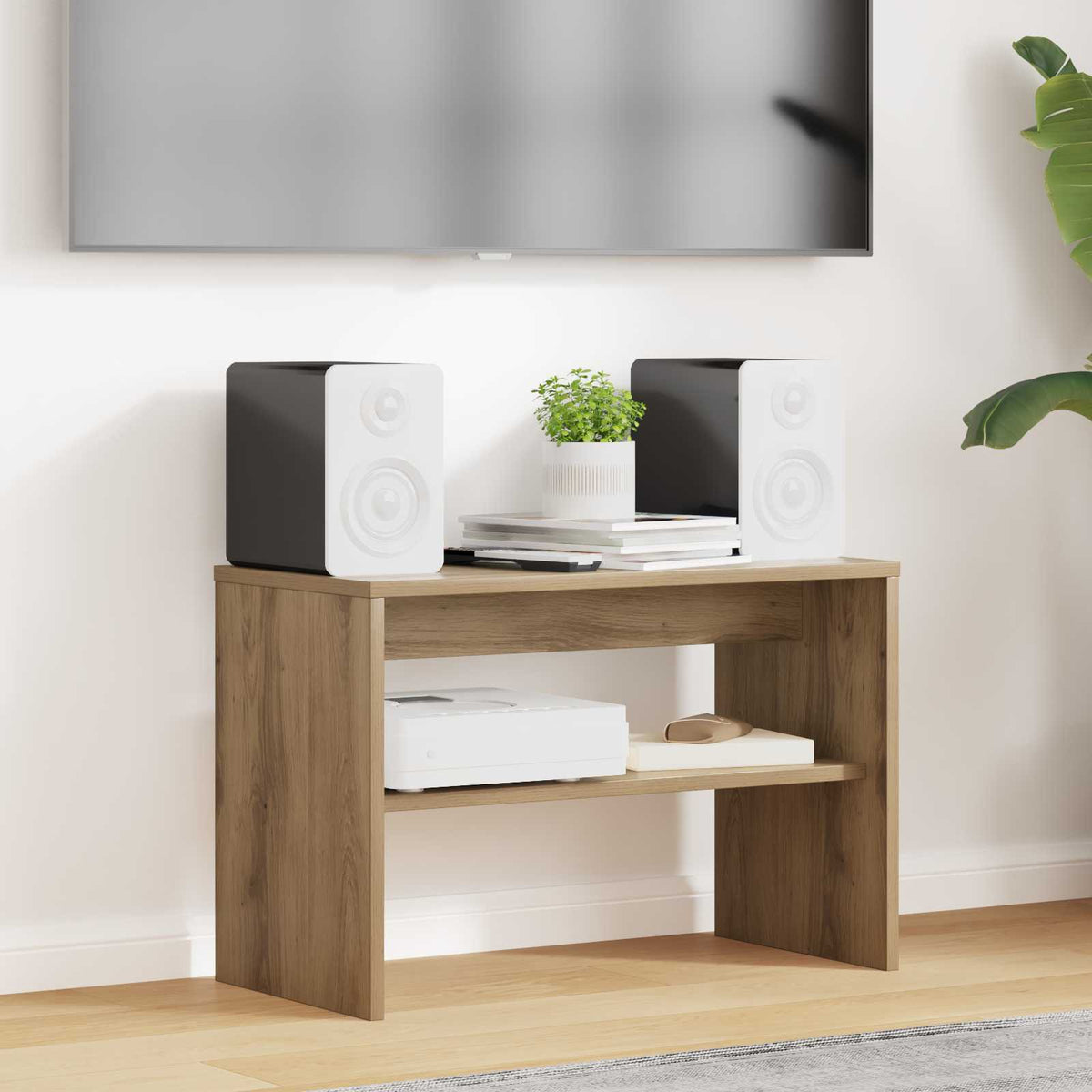 Vidaxl tv-kast 60 x 30 x 40 cm artisan eiken bewerkt hout
