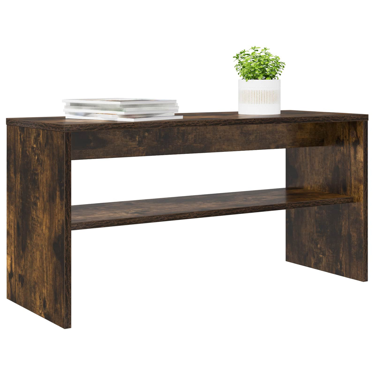 Vidaxl tv-kast 80 x 30 x 40 cm gerookt eiken bewerkt hout