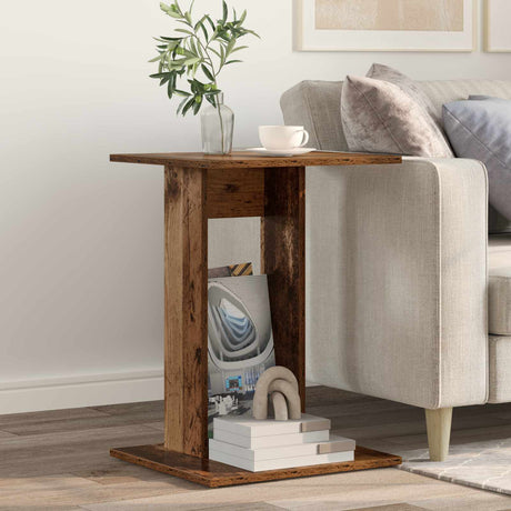 Vidaxl bijzettafel oudhout 45 x 40 x 62,5 cm bewerkt hout