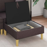 Vidaxl sofa kruk met opslag donkerbruin stof