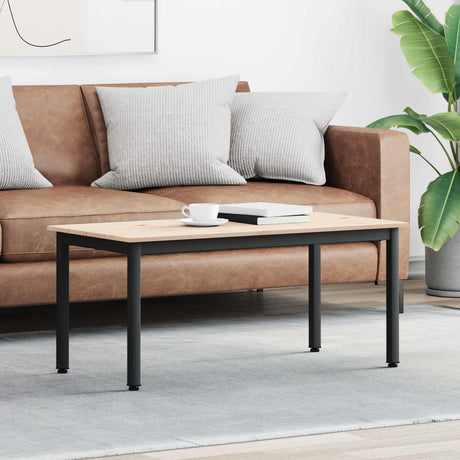 Vidaxl salontafel naturel 100 x 50 x 45 cm massief grenenhout
