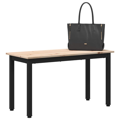 Vidaxl bank naturel 80 x 35 x 45 cm massief grenenhout