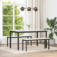 Vidaxl bank wit 110 x 35 x 45 cm massief grenenhout