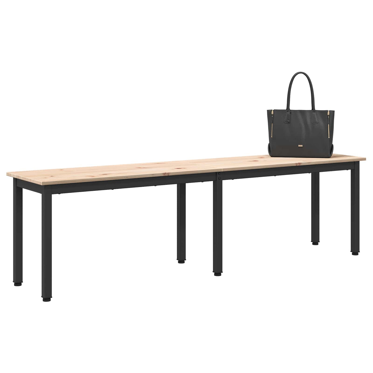 Vidaxl bank naturel 160 x 35 x 45 cm massief grenenhout