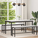 Vidaxl eettafel wit 140 x 80 x 75 cm massief grenenhout
