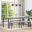 Vidaxl eettafel wit 180 x 90 x 75 cm massief grenenhout