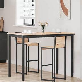 Vidaxl bartafel 140 x 80 x 105 cm massief grenenhout naturel