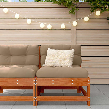 Vidaxl tuin midden sofa massief grenenhout wasbruin 62 x 62 x 70,5 cm