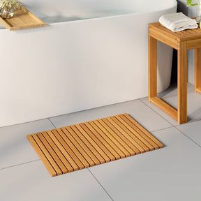 Vidaxl badmat naturel 60 x 40 cm massief acaciahout