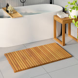 Vidaxl badmat naturel 100 x 55 cm massief acaciahout