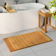 Vidaxl badmat naturel 100 x 55 cm massief acaciahout