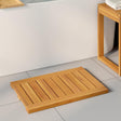 Vidaxl badmat 2 st naturel 60 x 40 cm massief acaciahout
