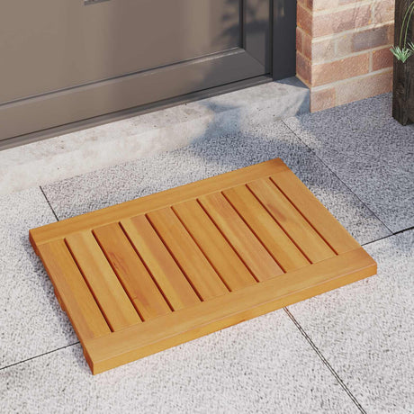 Vidaxl badmat 2 st naturel 60 x 40 cm massief acaciahout