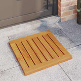 Vidaxl badmat 2 st naturel 50 x 50 cm massief acaciahout