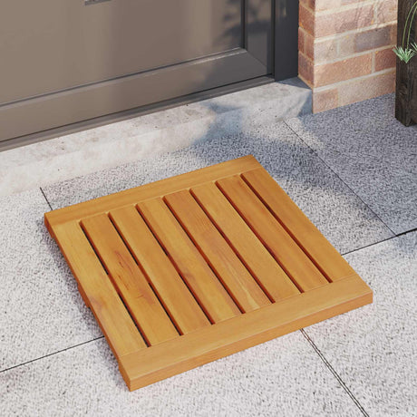 Vidaxl badmat 2 st naturel 50 x 50 cm massief acaciahout