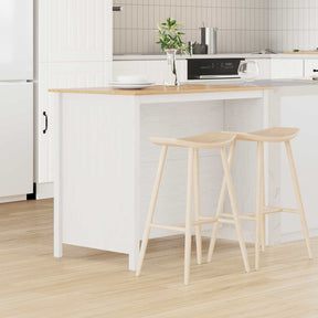 Vidaxl keuken eilanden hill wit 112 x 66 x 90 cm massief grenenhout