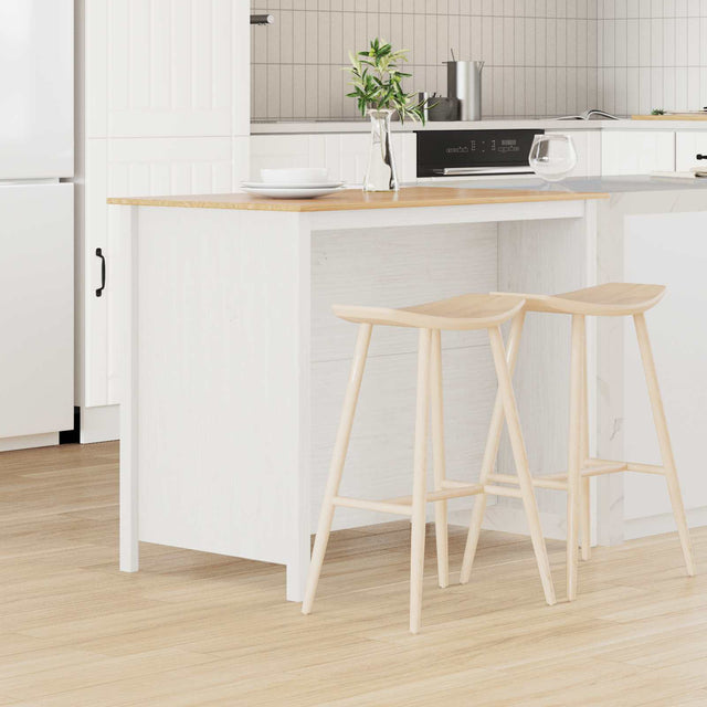 Vidaxl keuken eilanden hill wit 112 x 66 x 90 cm massief grenenhout