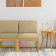 Vidaxl buiten bankenset wit en beige 59 x 63 x 73 cm