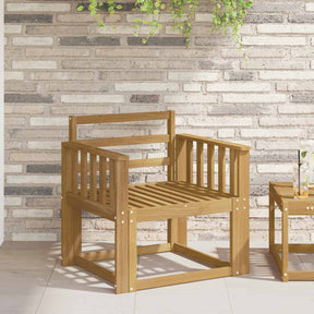 Vidaxl armleuningen module 2 st wit 60 x 6 x 61 cm massief acaciahout