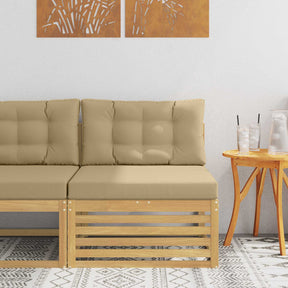 Vidaxl buiten midden sofa massief acaciahout wit