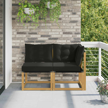 Vidaxl 2 st outdoor midden- en hoeksalon wit