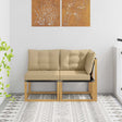 Vidaxl 2 st outdoor midden- en hoeksalon wit