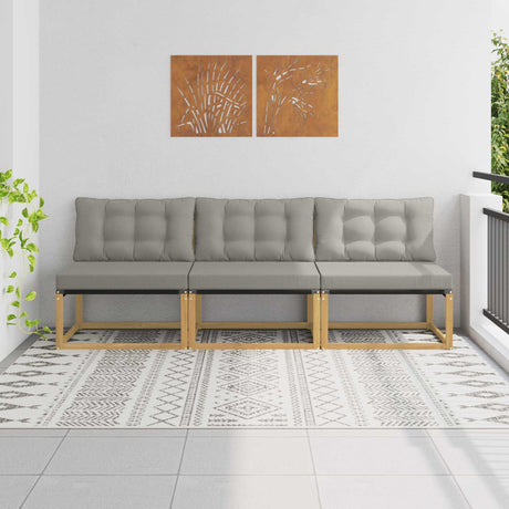 Vidaxl buiten midden sofa massief acaciahout wit