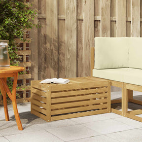 Vidaxl buitenstoolbank massief acaciahout wit 79 x 43 x 37 cm
