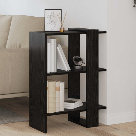Vidaxl boekenkast 2-laags 52 x 25 x 71,5 cm bewerkt hout zwart eiken