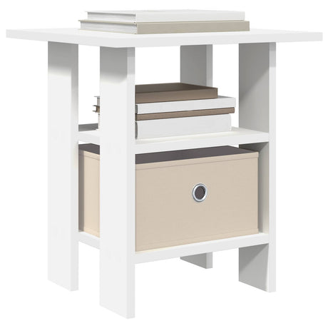 Vidaxl nachtkastje 2 st wit 41 x 40 x 45 cm bewerkt hout