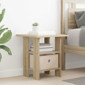 Vidaxl nachtkastje sonoma eiken 41 x 40 x 45 cm bewerkt hout