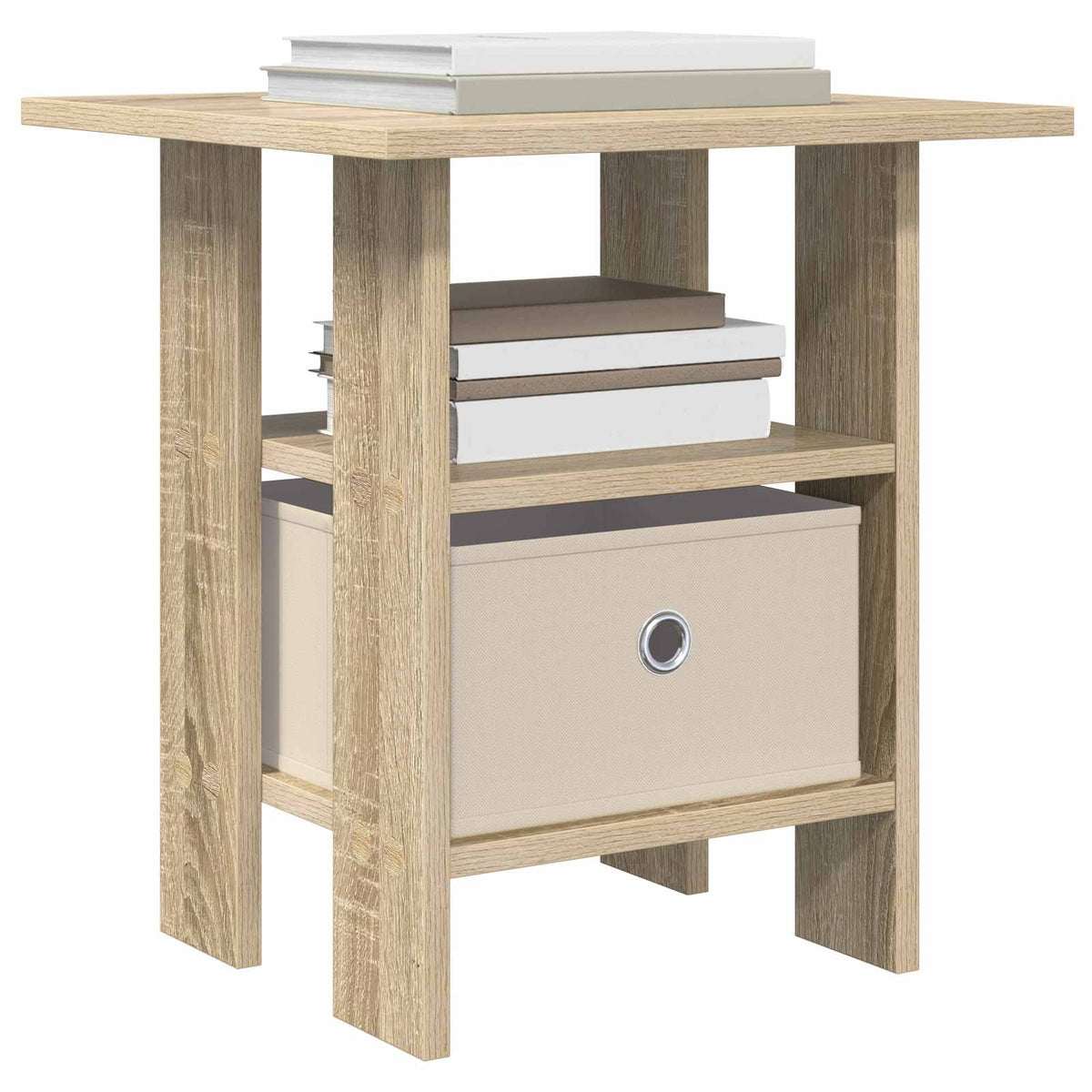 Vidaxl nachtkastje sonoma eiken 41 x 40 x 45 cm bewerkt hout