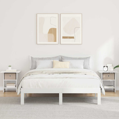 Vidaxl nachtkastje 2 st wit 41 x 40 x 45 cm bewerkt hout