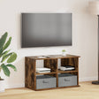 Vidaxl tv-standaard met lade gerookt eiken 79 x 40 x 48 cm
