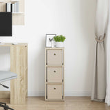 Vidaxl dressoir sonoma eiken 25,5 x 22 x 69,5 cm