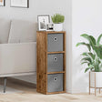 Vidaxl dressoir met lade oudhout 25,5 x 22 x 69,5 cm