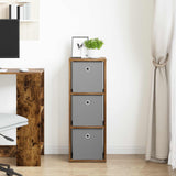 Vidaxl dressoir met lade gerookt eiken 30,5 x 27 x 84,5 cm