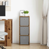 Vidaxl dressoir met lade oudhout 30,5 x 27 x 84,5 cm