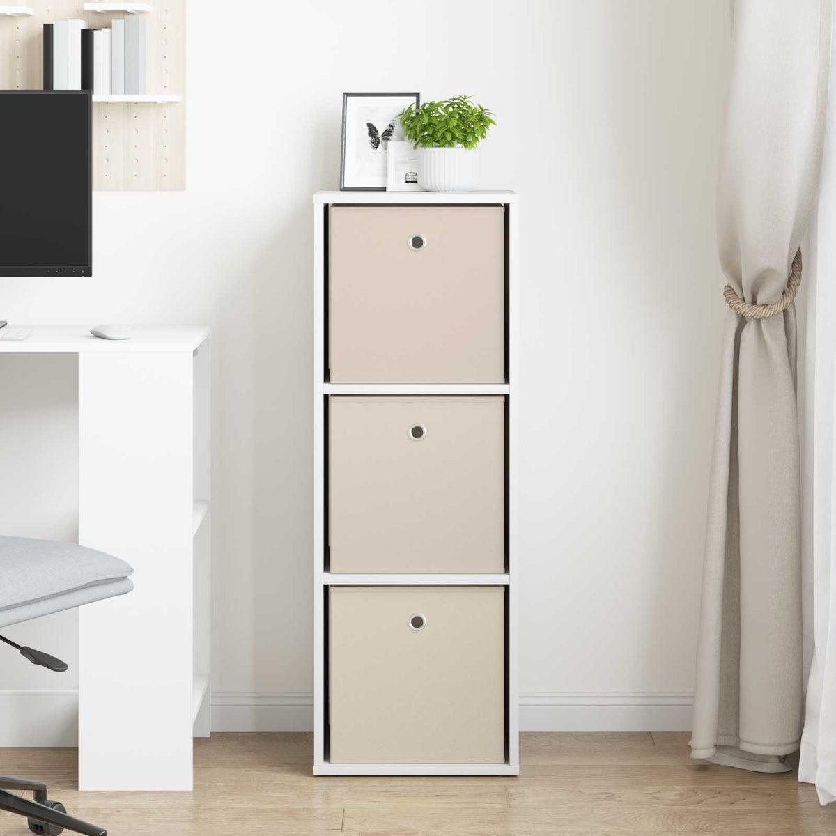 Vidaxl dressoir met lade wit 35 x 32 x 99,5 cm