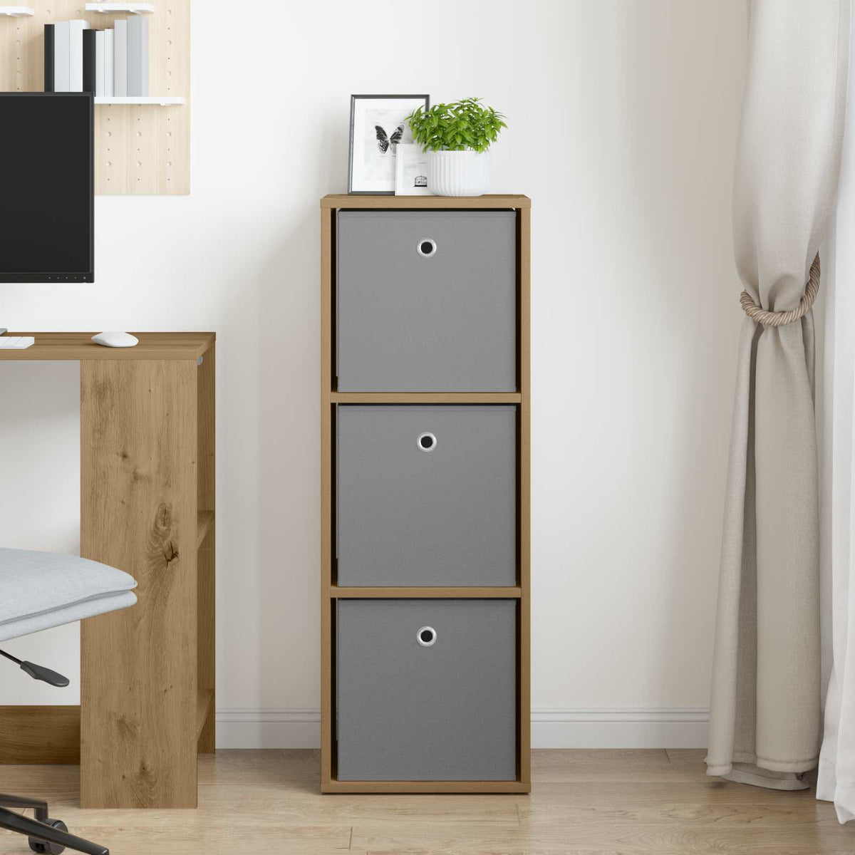 Vidaxl dressoir artisan eiken 35 x 32 x 99,5 cm